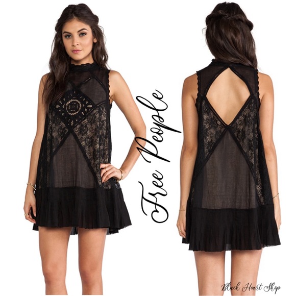 Free People Dresses & Skirts - FREE PEOPLE One Angel black mock neck tunic large